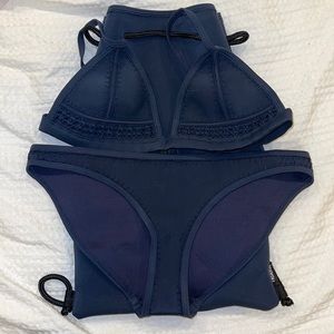 Triangl Navy Bikini Set